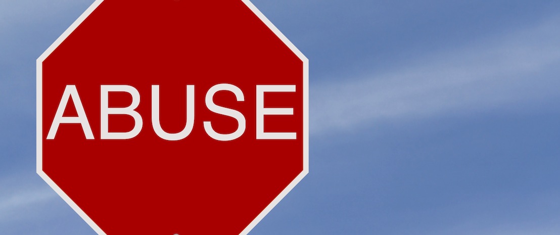 Abuse stop sign
