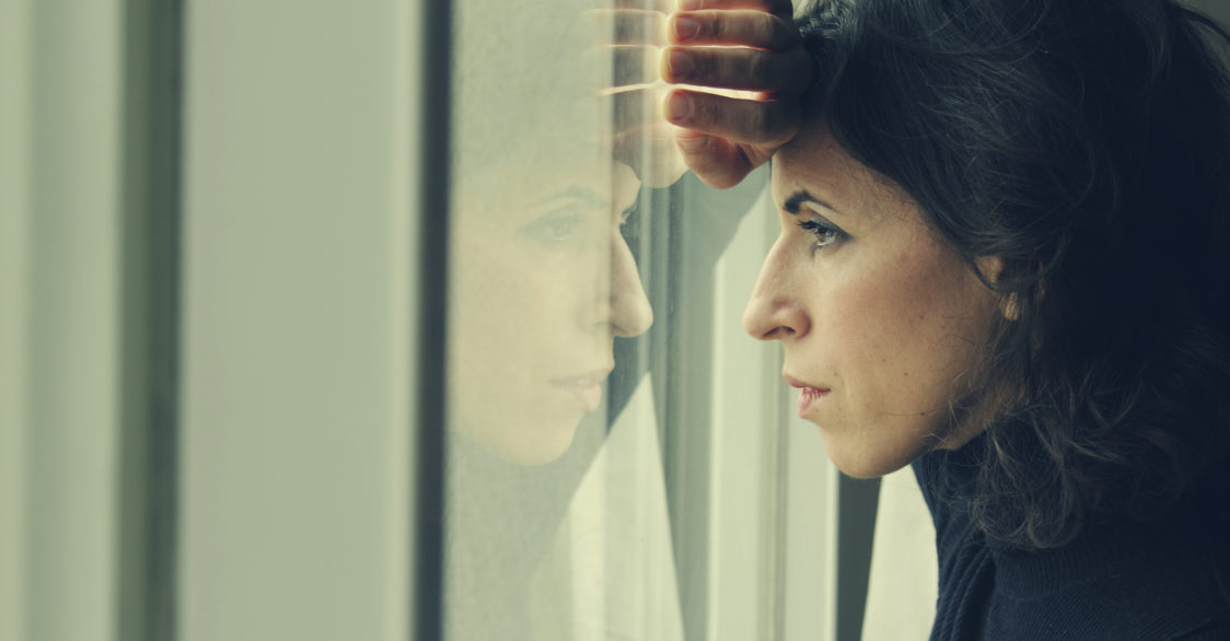 woman sad because of depression